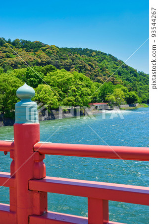 從朝霧橋看到的宇治川（京都府宇治市） 93544267