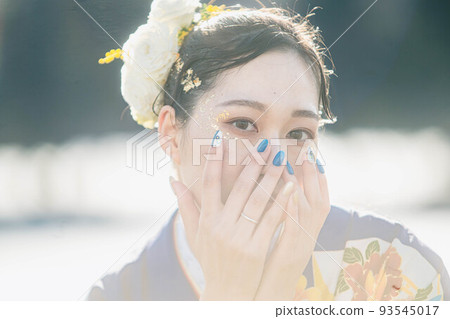 Kimono × hair makeup female portrait Kimono × hair makeup female portrait 93545017