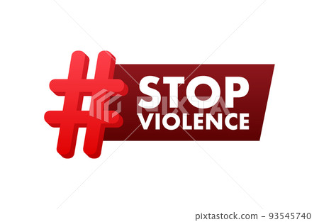 Stop Violence Against Women. Social problem. Vector stock illustration. Stop Violence Against Women. Social problem. Vector stock illustration. 93545740
