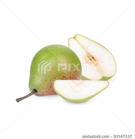 Ripe pears isolated on white background Ripe pears isolated on white background 93547337