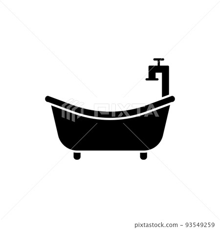 Illustration Vector graphic of bath tub icon - Stock Illustration ...