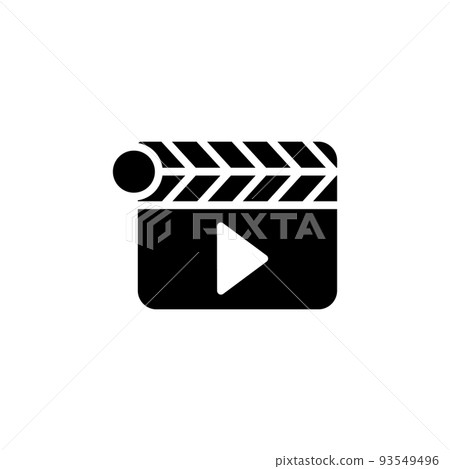 Illustration Vector graphic of clapper icon 93549496