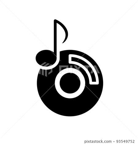 Illustration Vector graphic of disk icon 93549752