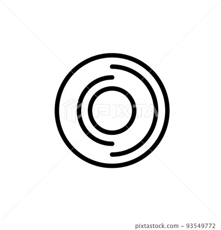 Illustration Vector graphic of disk icon 93549772