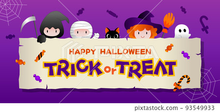 halloween banner material 93549933