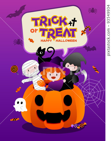 halloween poster material 93549934