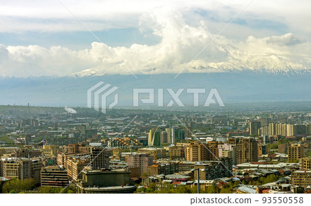 A beautiful view of Mountain Ararat. A beautiful view of Mountain Ararat. 93550558