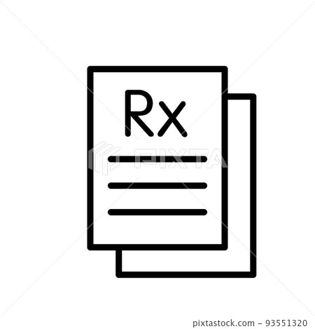 Illustration Vector graphic of Rx icon Illustration Vector graphic of Rx icon 93551320