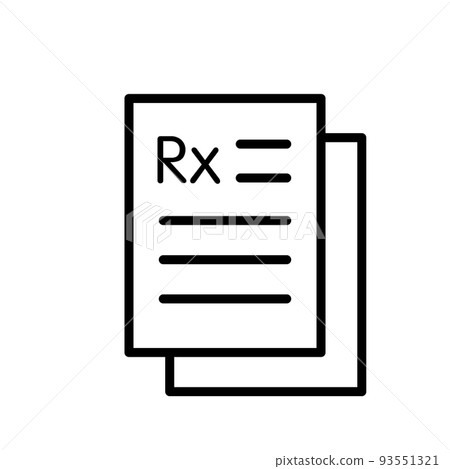 Illustration Vector graphic of Rx icon Illustration Vector graphic of Rx icon 93551321