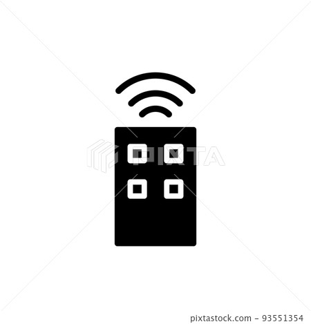 Illustration Vector graphic of remote control icon Illustration Vector graphic of remote control icon 93551354