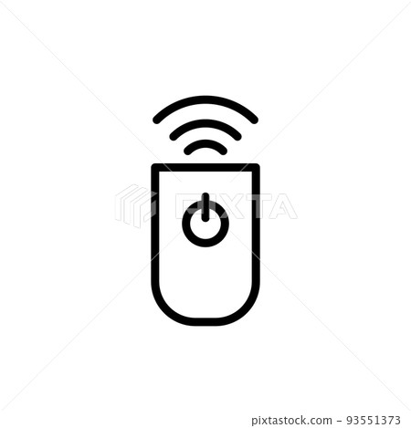 Illustration Vector graphic of remote control icon Illustration Vector graphic of remote control icon 93551373