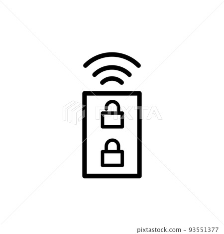 Illustration Vector graphic of remote control icon Illustration Vector graphic of remote control icon 93551377