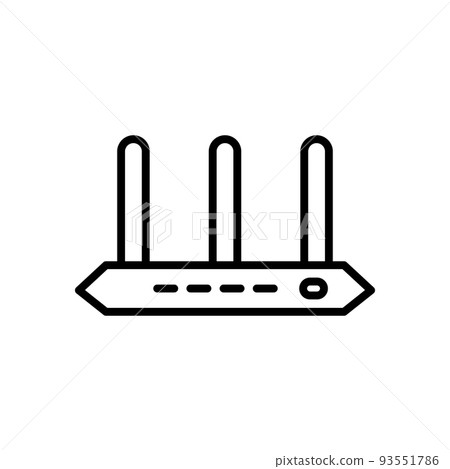 Illustration Vector graphic of router icon Illustration Vector graphic of router icon 93551786