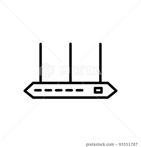 Illustration Vector graphic of router icon Illustration Vector graphic of router icon 93551787