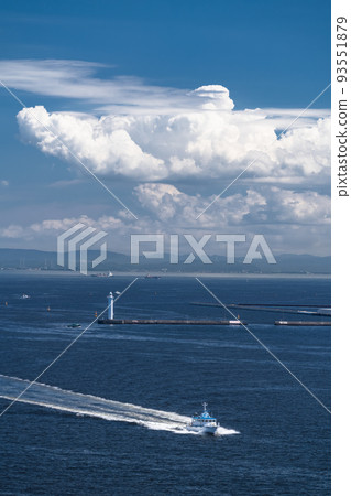 “神奈川縣”東京灣，夏日海洋 93551879