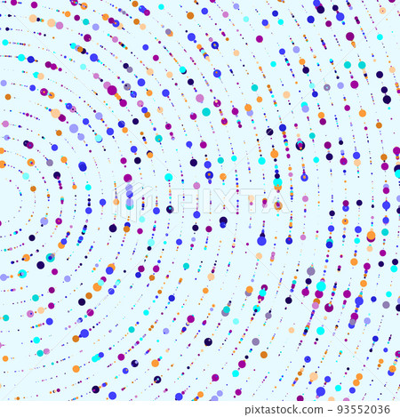 Abstractly arranged dots on blue background. 93552036
