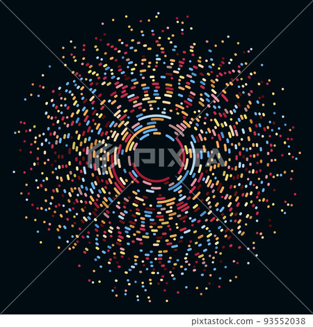 Abstractly arranged dots on blue background. Abstractly arranged dots on blue background. 93552038