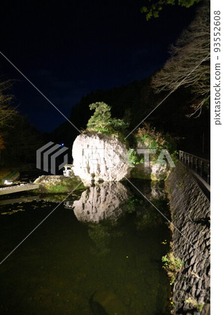 Bungotakada City Tennenji Temple, Kawanaka Fudou Illuminated Bungotakada City Tennenji Temple, Kawanaka Fudou Illuminated 93552608