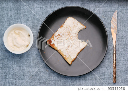 low fact cheese cream spread on a bread low fact cheese cream spread on a bread 93553058