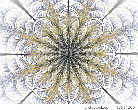 Mandala pattern, floral circle decorative ornament. Mandala pattern, floral circle decorative ornament. 93554209