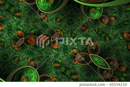 Large cell shapes. Organic fractal pattern. Large cell shapes. Organic fractal pattern. 93554210