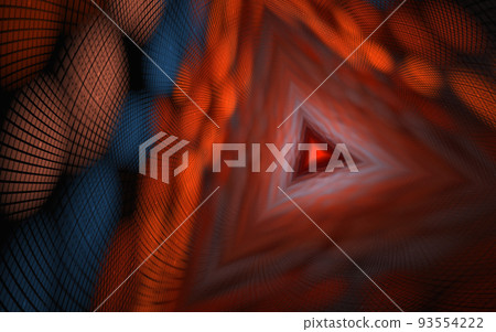 Abstract cyber colorful background. Geometric infinite Fractal portal Abstract cyber colorful background. Geometric infinite Fractal portal 93554222