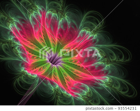 Shine Flower Background - Fractal Art. Abstract computer generated image Shine Flower Background - Fractal Art. Abstract computer generated image 93554231