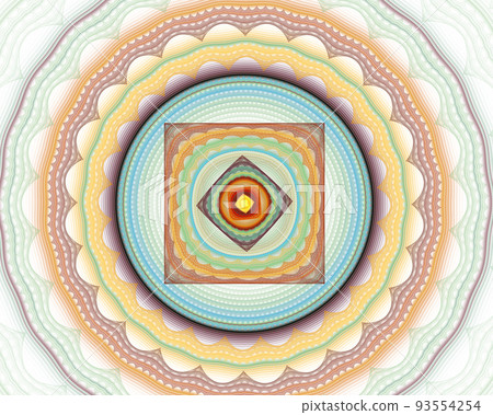 3D render. Shield fractal 3D render. Shield fractal 93554254