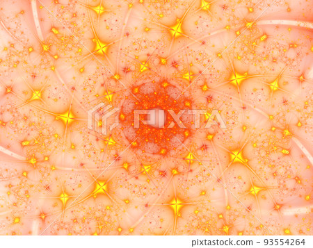 Magic stars movement with trace of particles. 93554264