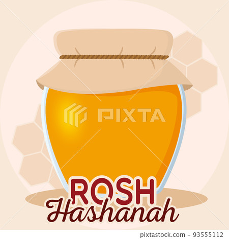 Poster honey rosh hashanah vector illustration Poster honey rosh hashanah vector illustration 93555112