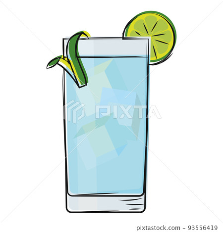 Isolated lemon cocktail vector illustration Isolated lemon cocktail vector illustration 93556419
