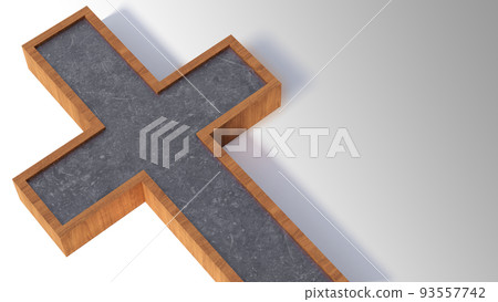 3d rendering image of Jesus cross made from steel and wire mesh steel. 3d rendering image of Jesus cross made from steel and wire mesh steel. 93557742