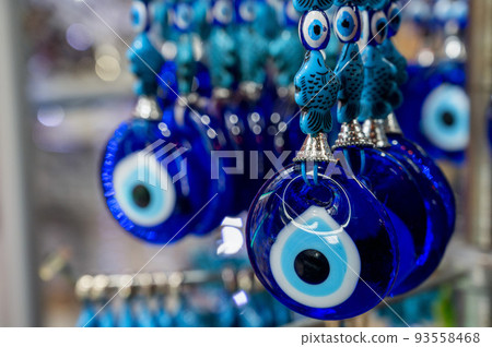 Istanbul, Turkey - January 2022 - Souvenirs for tourists at the Grand Bazaar Istanbul, Turkey - January 2022 - Souvenirs for tourists at the Grand Bazaar 93558468