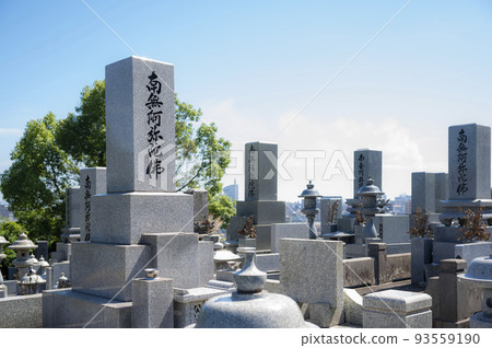 山上典型的日本墳墓 93559190