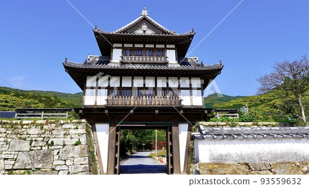 Castle gate of Kaneishi castle ruins in Tsushima, Nagasaki prefecture 93559632