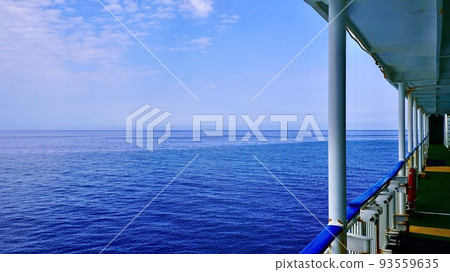 The ocean and the inside of the ship seen from Ferry Kizuna The ocean and the inside of the ship seen from Ferry Kizuna 93559635