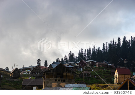 Famous georgian mountain resort Bakhmaro 93560748