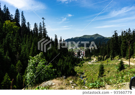 Caucasus mountain in georgian region Guria 93560779