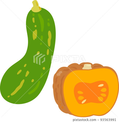 Crane-neck pumpkin and chrysanthemum pumpkin Crane-neck pumpkin and chrysanthemum pumpkin 93563991