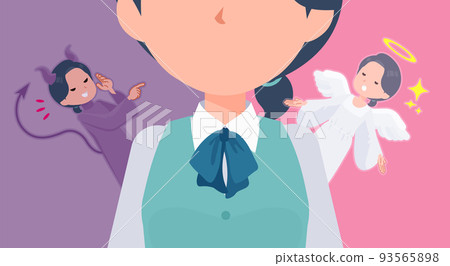 一組天使與惡魔衝突的女職員 93565898