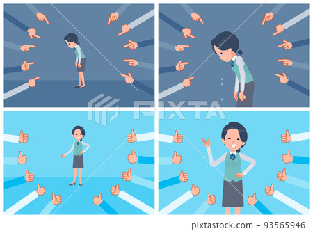 A set of clerk women to be evaluated A set of clerk women to be evaluated 93565946