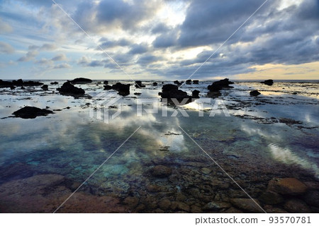 Amami Oshima Cape Ayamaru Beautiful early morning coast 93570781