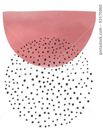 粉紅色的半圓和黑點背景圖 粉紅色的半圓和黑點背景圖 93570860