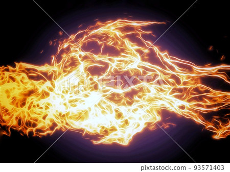 Illustration of burning flames Illustration of burning flames 93571403