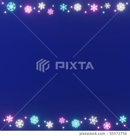 Snow crystal frame - Stock Illustration [93572756] - PIXTA