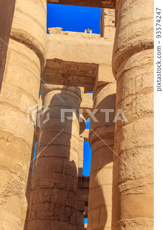 Great Hypostyle Hall in Karnak temple complex in Luxor, Egypt Great Hypostyle Hall in Karnak temple complex in Luxor, Egypt 93574247