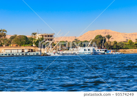 View of Nile river in Luxor, Egypt View of Nile river in Luxor, Egypt 93574249