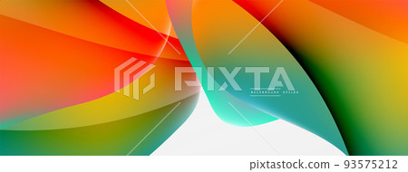 Fluid color abstract background. Liquid gradients, wave pattern. Trendy techno business template for wallpaper, banner, background or landing Fluid color abstract background. Liquid gradients, wave pattern. Trendy techno business template for wallpaper, banner, background or landing 93575212