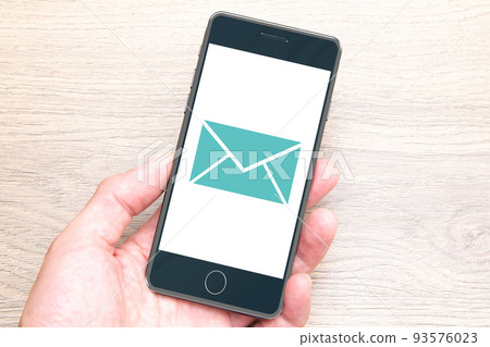 Smartphone email icon 93576023