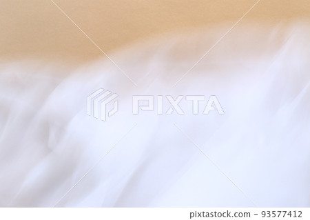 white smooth tulle fabric on brown background 93577412